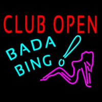 Club Open Bada Bing Enseigne Néon