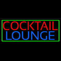 Cocktail Lounge With Green Border Enseigne Néon