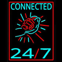Connected 24by Enseigne Néon