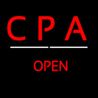 Cpa Open White Line Enseigne Néon