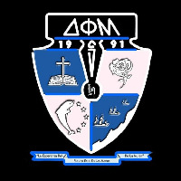 Delta Phi Mu Latina Greek Logo Enseigne Néon