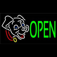 Dog Open 1 Enseigne Néon