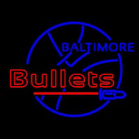 Early Baltimore Bullets Logo Enseigne Néon