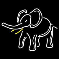 Elephant Logo Enseigne Néon