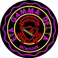 Eta Gamma Delta Logo Enseigne Néon