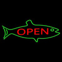 Fish Logo Open Enseigne Néon