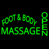 Foot And Body Massage Open Enseigne Néon