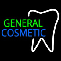 General Cosmetic With Tooth Logo Enseigne Néon