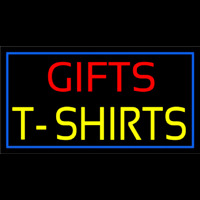 Gifts Tshirts With Blue Border Enseigne Néon