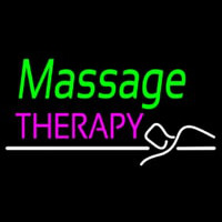 Green Massage Therapy Enseigne Néon