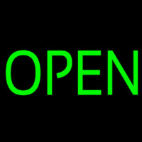 Green Open Enseigne Néon