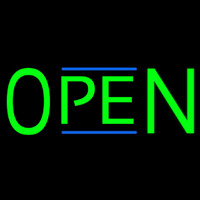 Green Open Enseigne Néon