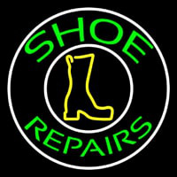 Green Shoe Repairs Enseigne Néon