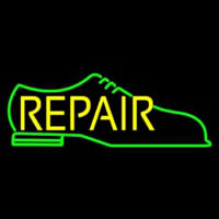 Green Shoe Yellow Repair Enseigne Néon