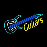 Guitar 2 Logo Enseigne Néon