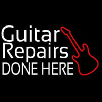 Guitar Repair Done Here 1 Enseigne Néon