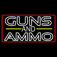 Guns And Ammo Enseigne Néon