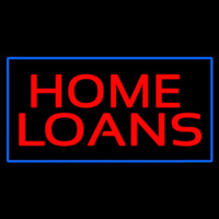 Home Loans Blue Border Enseigne Néon