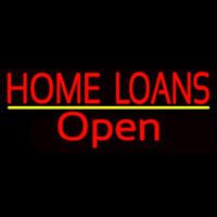 Home Loans Open Enseigne Néon