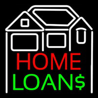 Home Loans With Home Logo Enseigne Néon