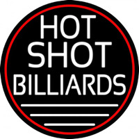 Hot Shot Billiards 5 Enseigne Néon