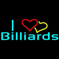 I Love Billiards 2 Enseigne Néon