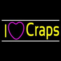 I Love Craps 2 Enseigne Néon