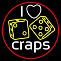 I Love Craps 4 Enseigne Néon