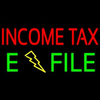 Income Ta  E File Enseigne Néon