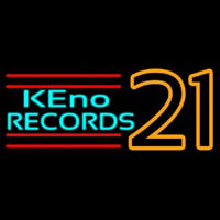 Keno Records 21 3 Enseigne Néon