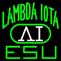 Lambda Iota Logo Enseigne Néon