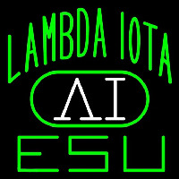 Lambda Iota Logo Enseigne Néon