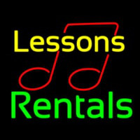 Lessons Rentals Enseigne Néon