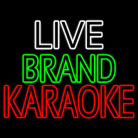 Live Band Karaoke Enseigne Néon