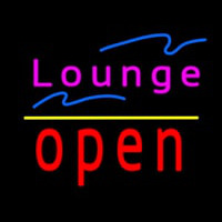 Lounge Open Yellow Line Enseigne Néon