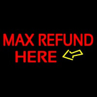 Ma  Refund Here Enseigne Néon