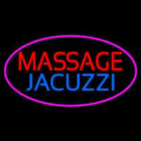 Massage And Jacuzzi Enseigne Néon