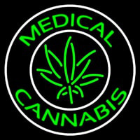 Medical Cannabis With Logo Enseigne Néon