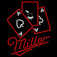 Miller Ace And Poker Beer Sign Enseigne Néon