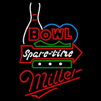 Miller Bowling Spare Time Beer Sign Enseigne Néon