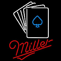 Miller Cards Beer Sign Enseigne Néon