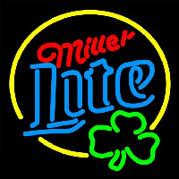 Miller Lite Clover Beer Sign Enseigne Néon