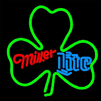 Miller Lite Green Clover Beer Sign Enseigne Néon