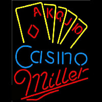 Miller Poker Casino Ace Series Beer Sign Enseigne Néon