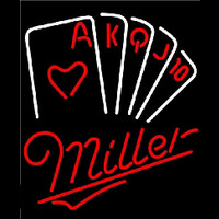 Miller Poker Series Beer Sign Enseigne Néon