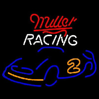 Miller Racing Rusty Wallace Car Beer Sign Enseigne Néon