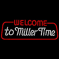 Miller welcome to time Beer Sign Enseigne Néon