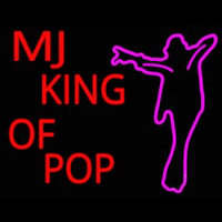 Mj King Of Pop Enseigne Néon