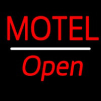 Motel Open White Line Enseigne Néon