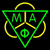 Mu Alpha Phi Logo Enseigne Néon